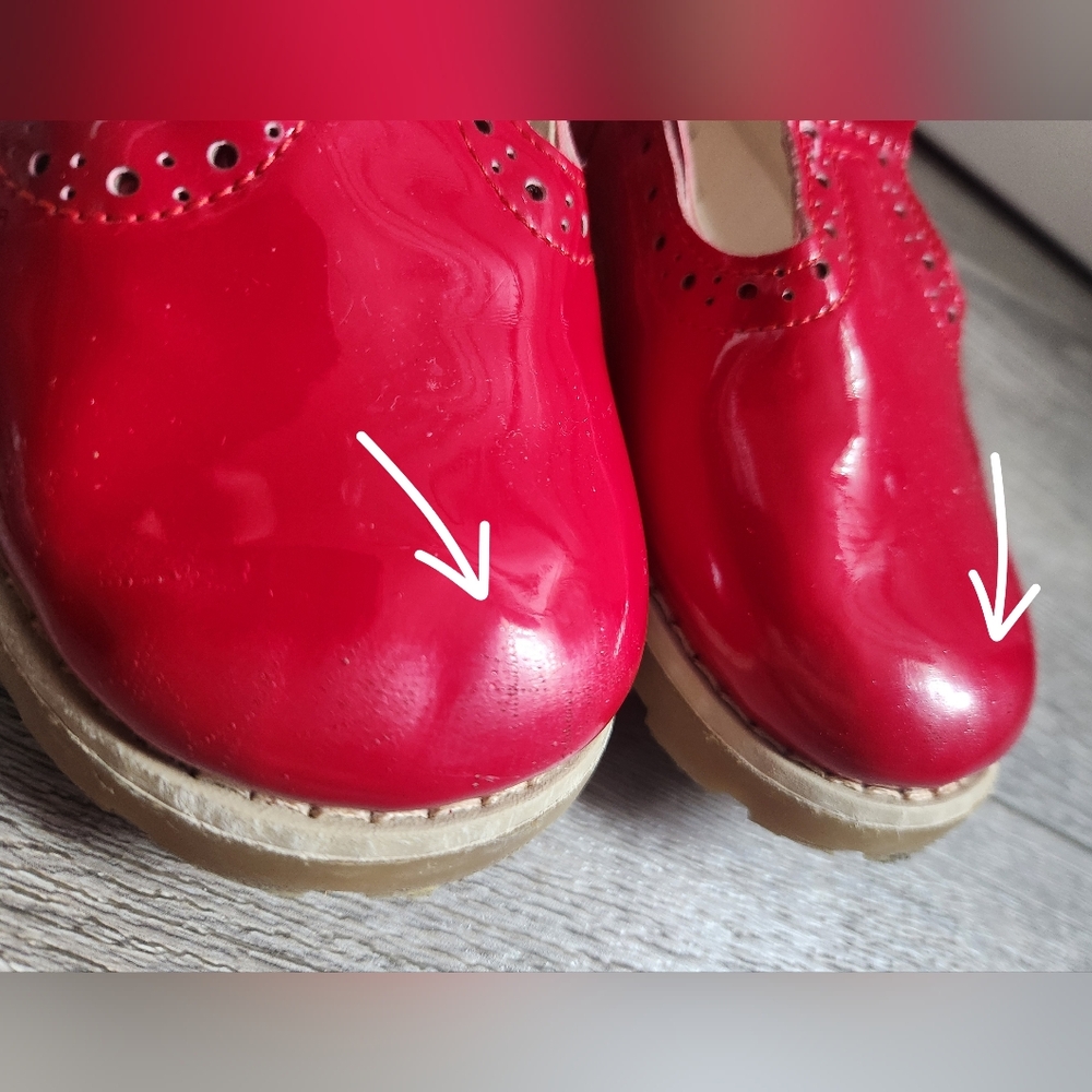 Chic Red Kids Dress Shoes - Picture 10 of 11